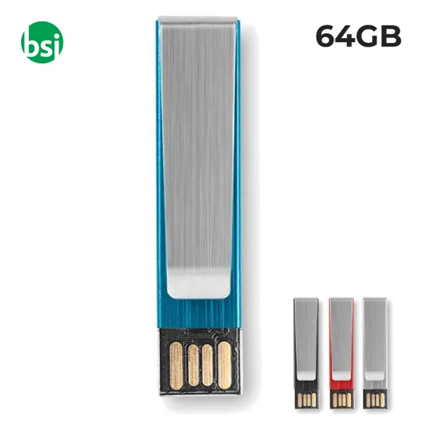 64GB USB - Clip Promotional USB Flash Drive -  1