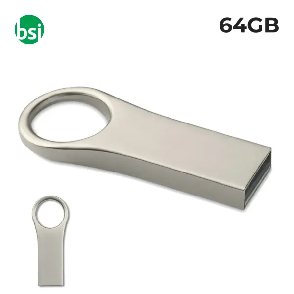 64GB USB - Aluflash Round Advertising USB Drive -  1