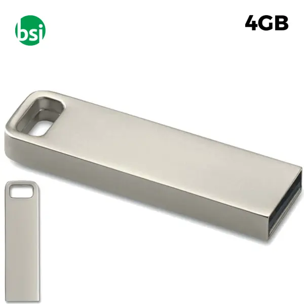 Ob 4gb promotional stick - aluflash square -  1