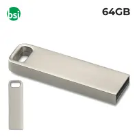 64GB USB - Aluflash Square Flash Drive