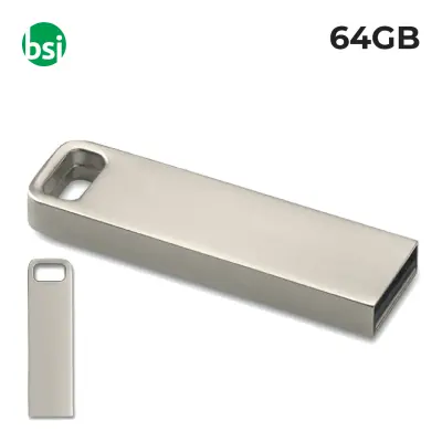 64GB USB - Aluflash Square Flash Drive