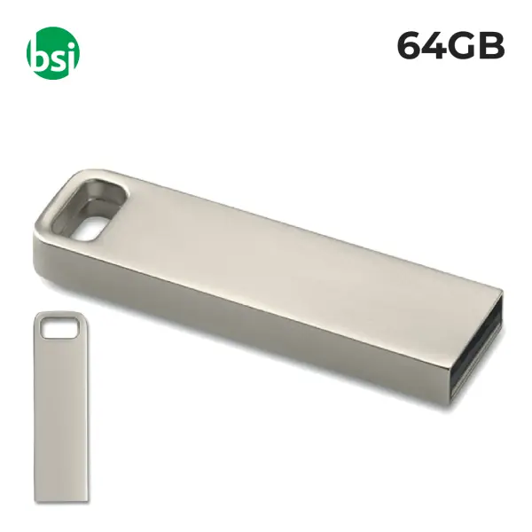 64GB USB - Aluflash Square Flash Drive -  1