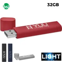 Ob 32gb flash drive - 3 bright logo