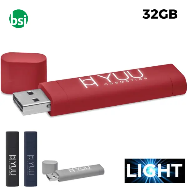 Ob 32gb flash drive - 3 bright logo -  1