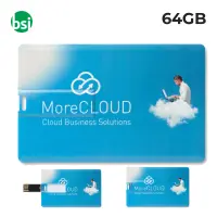 64GB USB - Minicard Customizable Flash Drive