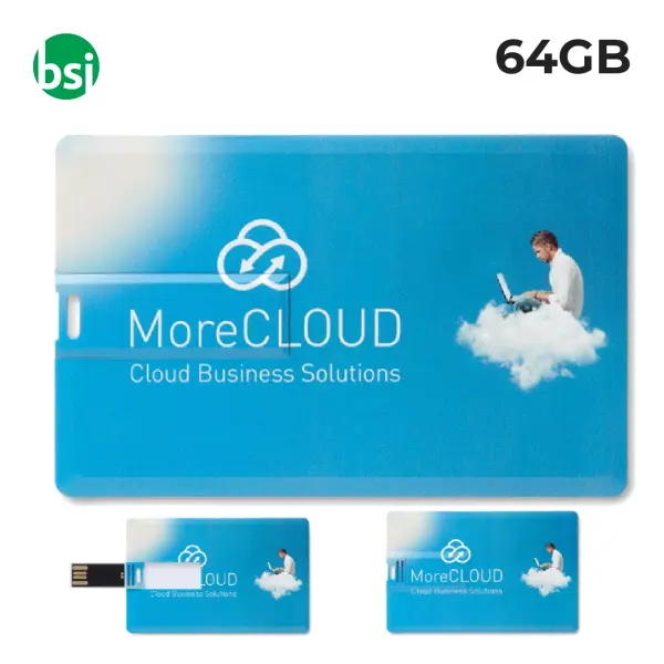 64GB USB - Minicard Customizable Flash Drive -  1