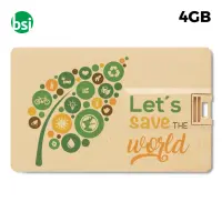 Ob 4gb flash drive - credit card straw