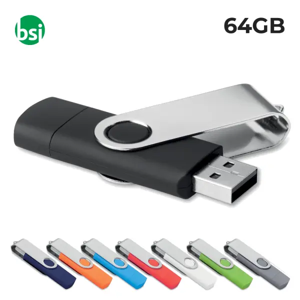 64GB USB - Twister USB-OTG Flash Drive -  1