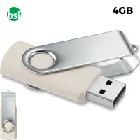 USB 4GB Promotional Flash Drive - Twister Straw