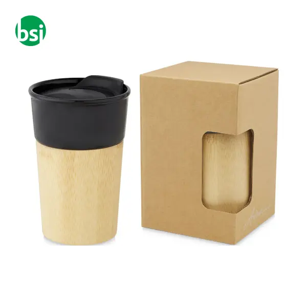 Pereira 320ml porcelain mug with bamboo outer wall  - 100645 -  10