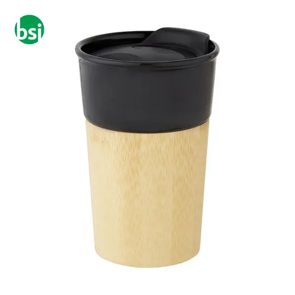 Pereira 320ml porcelain mug with bamboo outer wall  - 100645 -  7