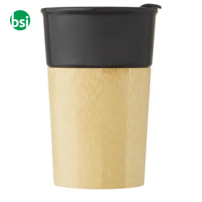 Pereira 320ml porcelain mug with bamboo outer wall  - 100645 - Immagine 6