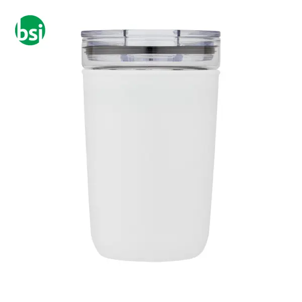 Bello 420ml glass tumbler with recycled plastic outer wall -  3