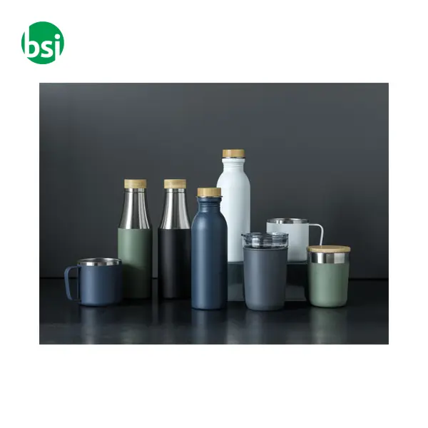 Bello 420ml glass tumbler with recycled plastic outer wall -  8