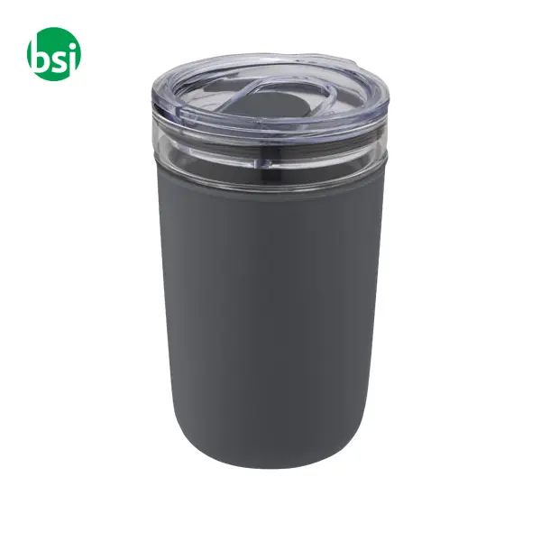 Bello 420ml glass tumbler with recycled plastic outer wall -  10