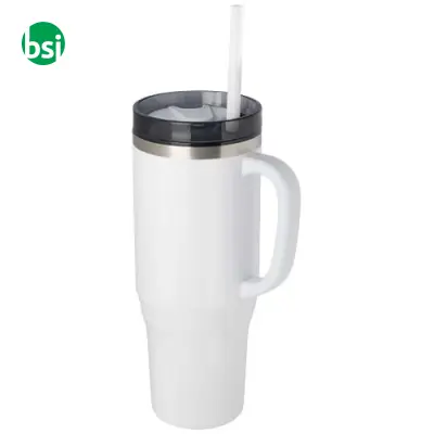 Melbourne 1200 ml RCS certified insulated tumbler with straw - Immagine 9