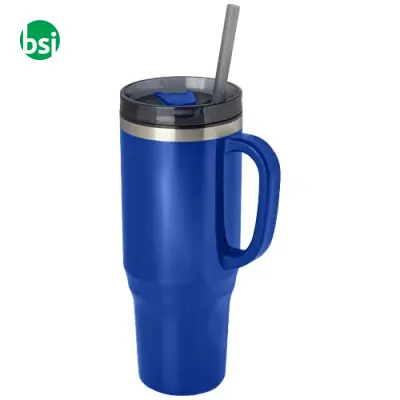 Melbourne 1200 ml RCS certified insulated tumbler with straw - Immagine 12