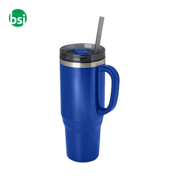 Melbourne 1200 ml RCS certified insulated tumbler with straw -  12