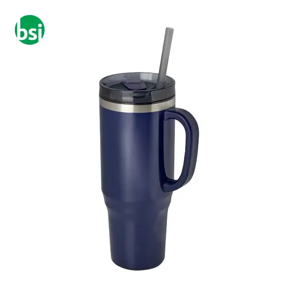 Melbourne 1200 ml RCS certified insulated tumbler with straw -  13