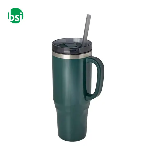 Melbourne 1200 ml RCS certified insulated tumbler with straw -  14