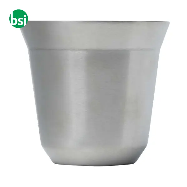 Duo 80 ml RCS certified stainless steel espresso cup set -  4