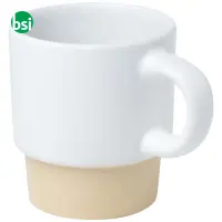 Olympia 130 ml stackable expresso cup with clay bottom