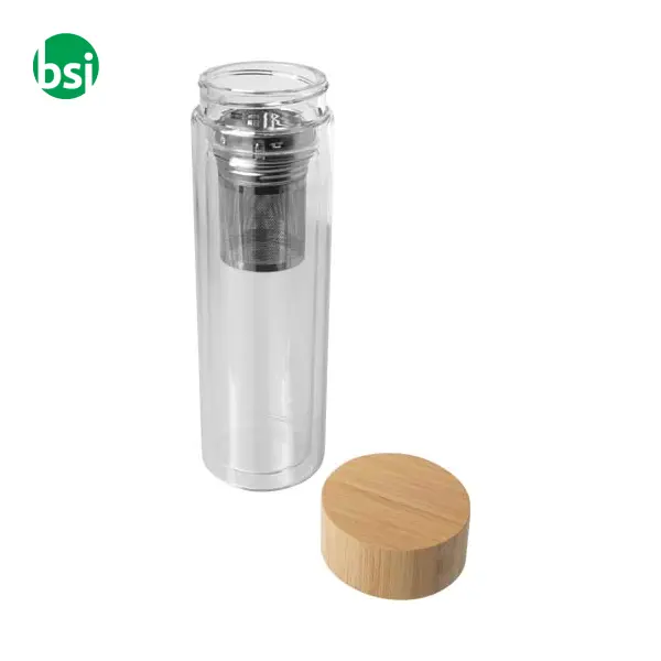 Bailey 400ml borsilicate glass infuser bottle -  4