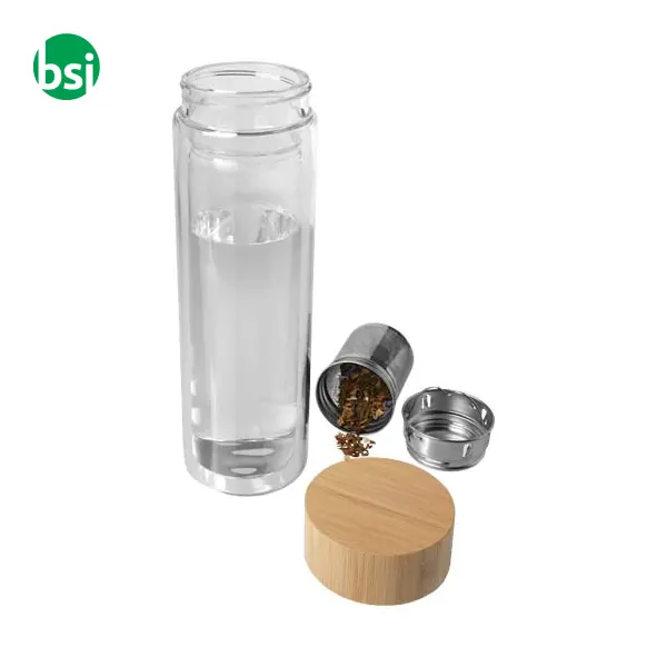 Bailey 400ml borsilicate glass infuser bottle -  5