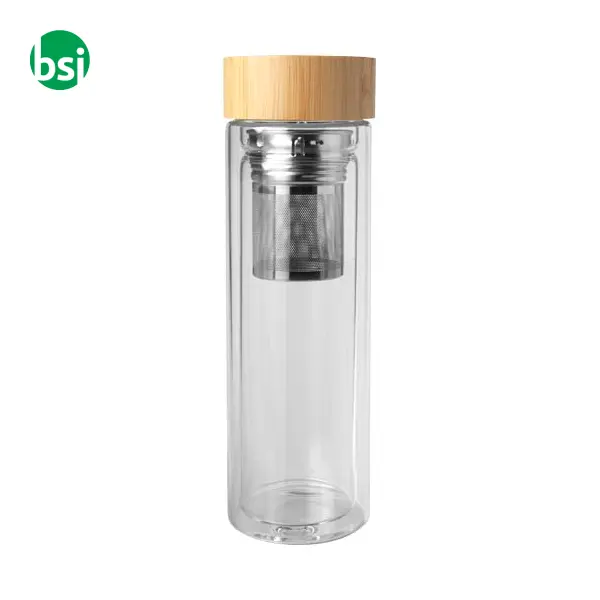 Bailey 400ml borsilicate glass infuser bottle -  3
