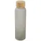 Lume 500 ml matte soda lime glass bottle with bamboo lid - Anteprima 7