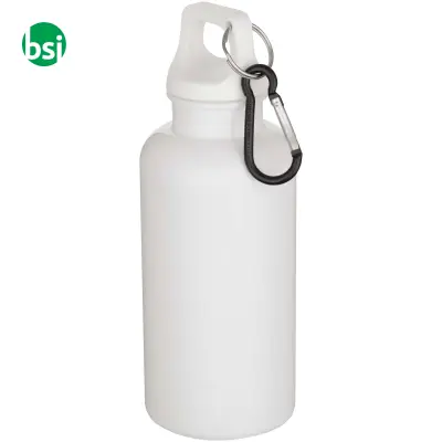 400 ml recycled plastic bottle with carabiner Oregon - Immagine 5