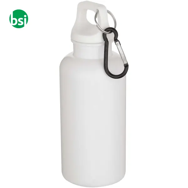 400 ml recycled plastic bottle with carabiner Oregon -  5