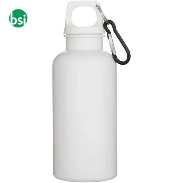 400 ml recycled plastic bottle with carabiner Oregon -  3