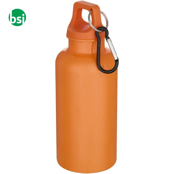 400 ml recycled plastic bottle with carabiner Oregon -  6