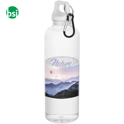 750 ml recycled plastic bottle with carabiner Oregon - Immagine 2