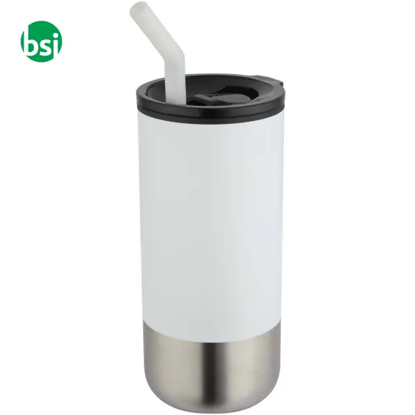 Grayson recycled material thermal cup with straw -  7