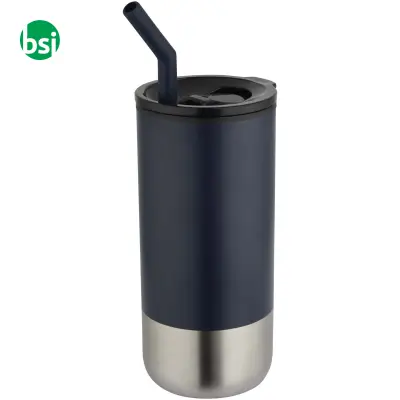 Grayson recycled material thermal cup with straw - Immagine 9