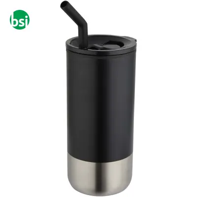 Grayson recycled material thermal cup with straw - Immagine 10