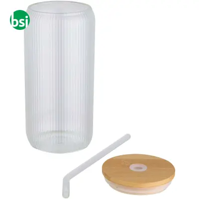 Borosilicate glass container with bamboo cap Mirage - Immagine 4