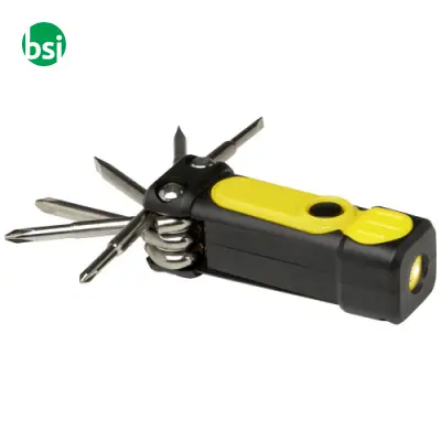 Octo 8-in-1 RCS recycled plastic screwdriver set with torch - Immagine 8
