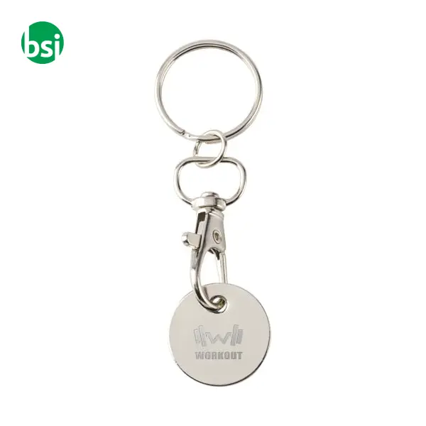 Rory keyring with trolley coin -  2