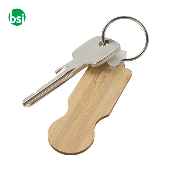 Ronan bamboo trolley keychain -  5