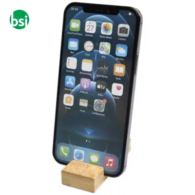 Bosona bamboo phone holder with keychain - Immagine 6