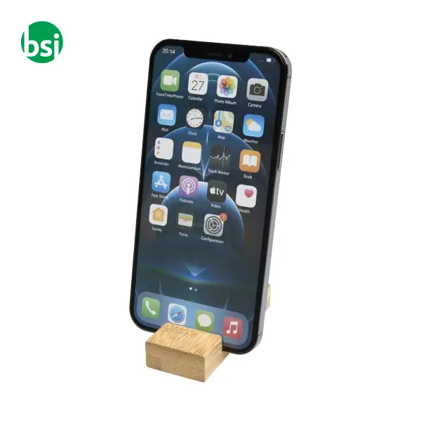 Bosona bamboo phone holder with keychain -  6