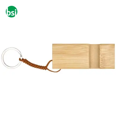 Bosona bamboo phone holder with keychain - Immagine 4