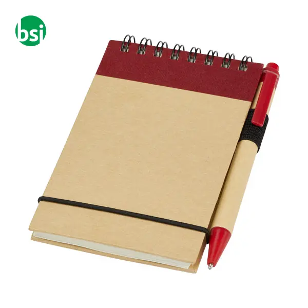 Zuse A7 recycled jotter notepad with pen -  5