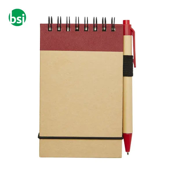 Zuse A7 recycled jotter notepad with pen -  3