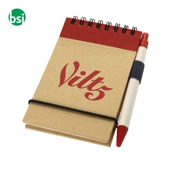 Zuse A7 recycled jotter notepad with pen -  2