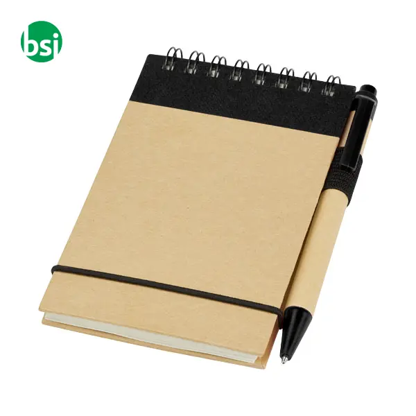 Zuse A7 recycled jotter notepad with pen -  6