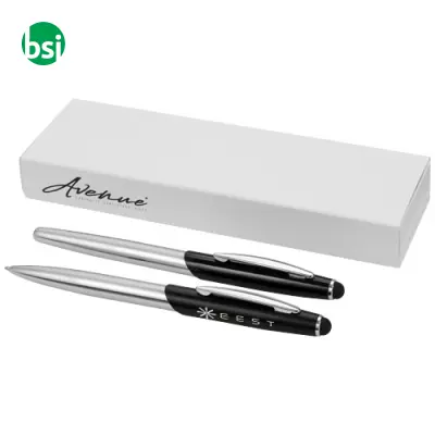 Geneva stylus ballpoint pen and rollerball pen set  - 106670 - Immagine 2